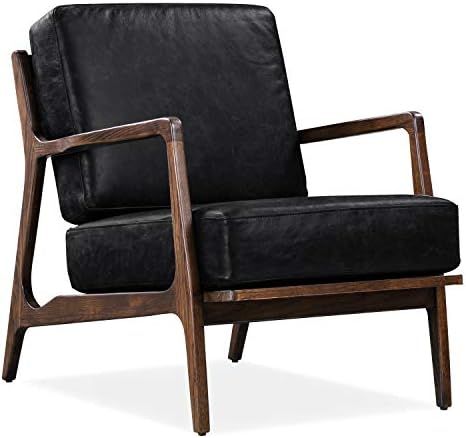 POLY & BARK Verity Lounge Chair in Full-Grain Semi-Aniline Italian Tanned Leather in Onyx Black | Amazon (US)