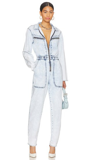 Florence Olivia Denim Jumpsuit in Florence | Revolve Clothing (Global)