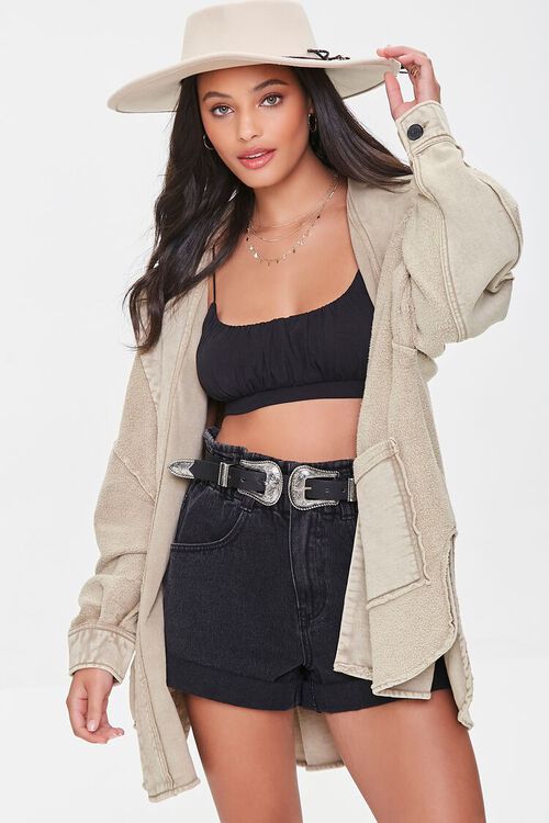 Textured Drop-Sleeve Jacket | Forever 21 (US)