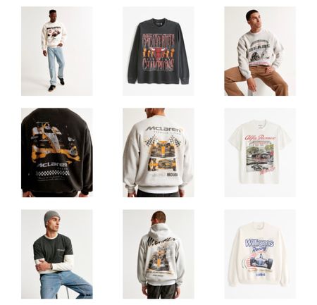 All sports sweatshirts and tees are on sale at Abercrombie!! Formula 1, Chicago bears, Chicago bulls, McLaren, Williams racing

#LTKGiftGuide #LTKCyberWeek #LTKfindsunder100