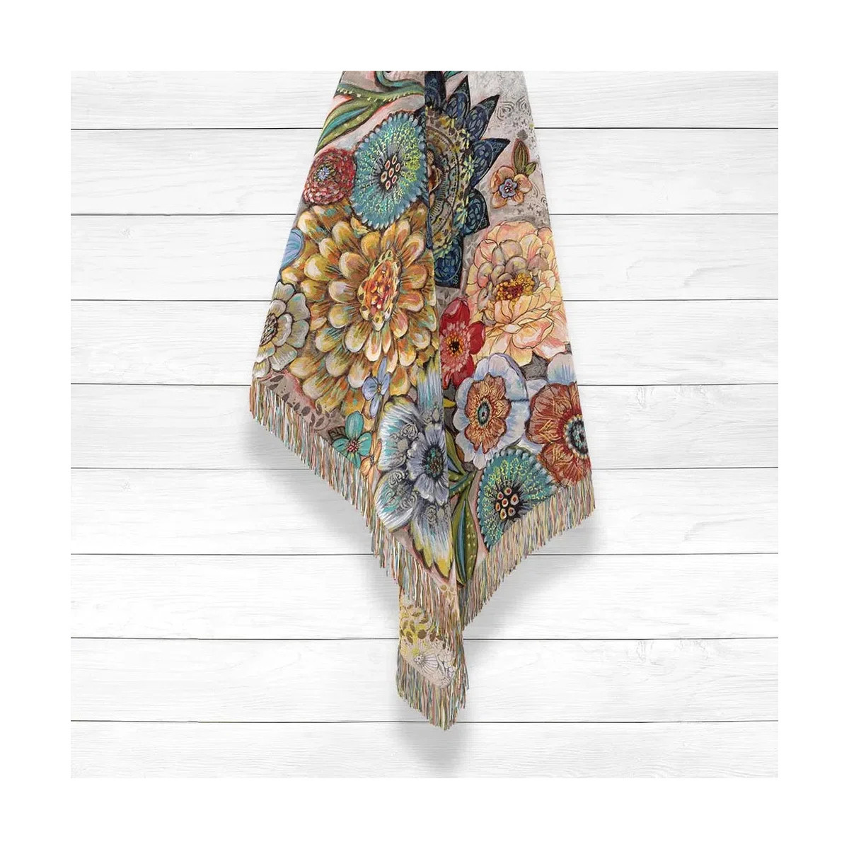 Boho Bouquet 100% Cotton Throw | Wayfair North America