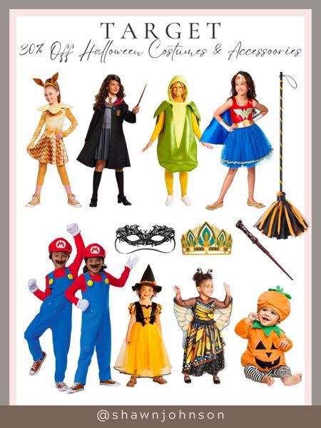 Trick or treat yourself to fantastic savings! Enjoy a thrilling 30% off on Halloween costumes & accessories for kids, adults, and even pets at Target. Don't miss out on dressing up the whole family for the spookiest night of the year! 

#HalloweenAccessories
#Target
#Halloween #HalloweenCostumes
#SpookySavings
#FamilyFun
#HalloweenDeals
#CostumeParty
#TrickOrTreat
#FrightNight
#HalloweenFinds
#OctoberFun



#LTKsalealert #LTKfamily #LTKHalloween