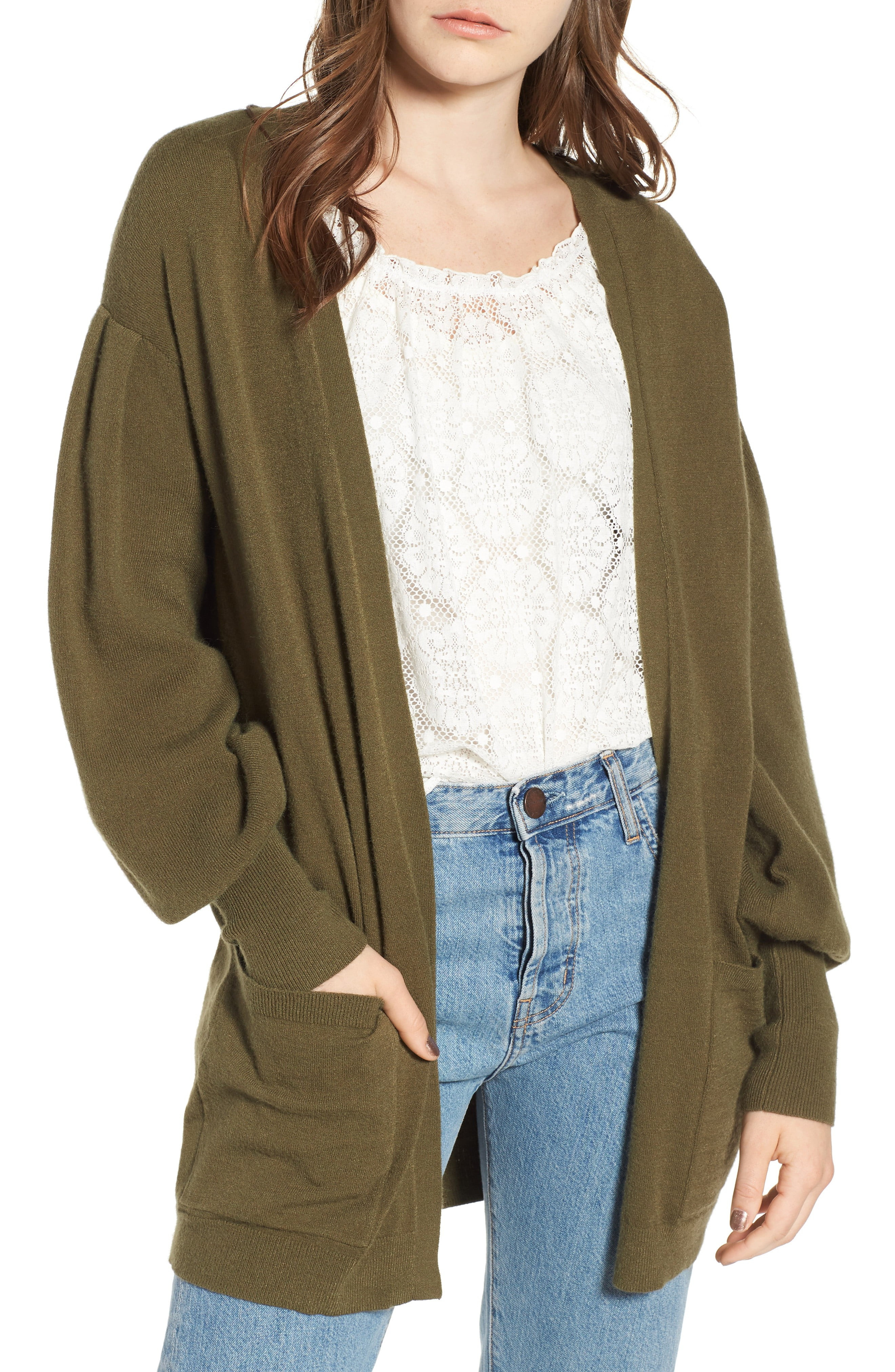 Hinge Balloon Sleeve Cardigan | Nordstrom