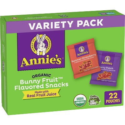 Annie's Organic Bunny Fruit Flavored Snacks - 15.4oz/22ct | Target
