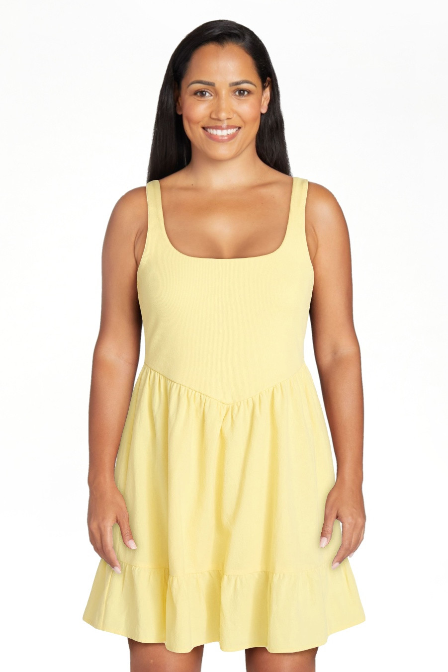 No Boundaries Mixed Media Mini Dress, Women's XXS-XXL | Walmart (US)