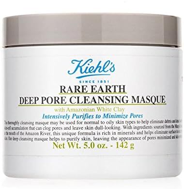 Kiehl's Rare Earth Deep Pore Cleansing Masque, Aloe Vera, 5 Oz | Amazon (US)