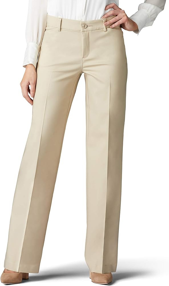 Lee Women's Flex Motion Regular Fit Trouser Pant | Amazon (US)