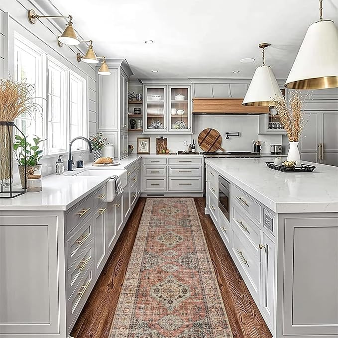 Lahome Oriental Kitchen Runners for Hallways, 2.5x10 Washable Runner Rug Non Slip, Soft Hallway R... | Amazon (US)