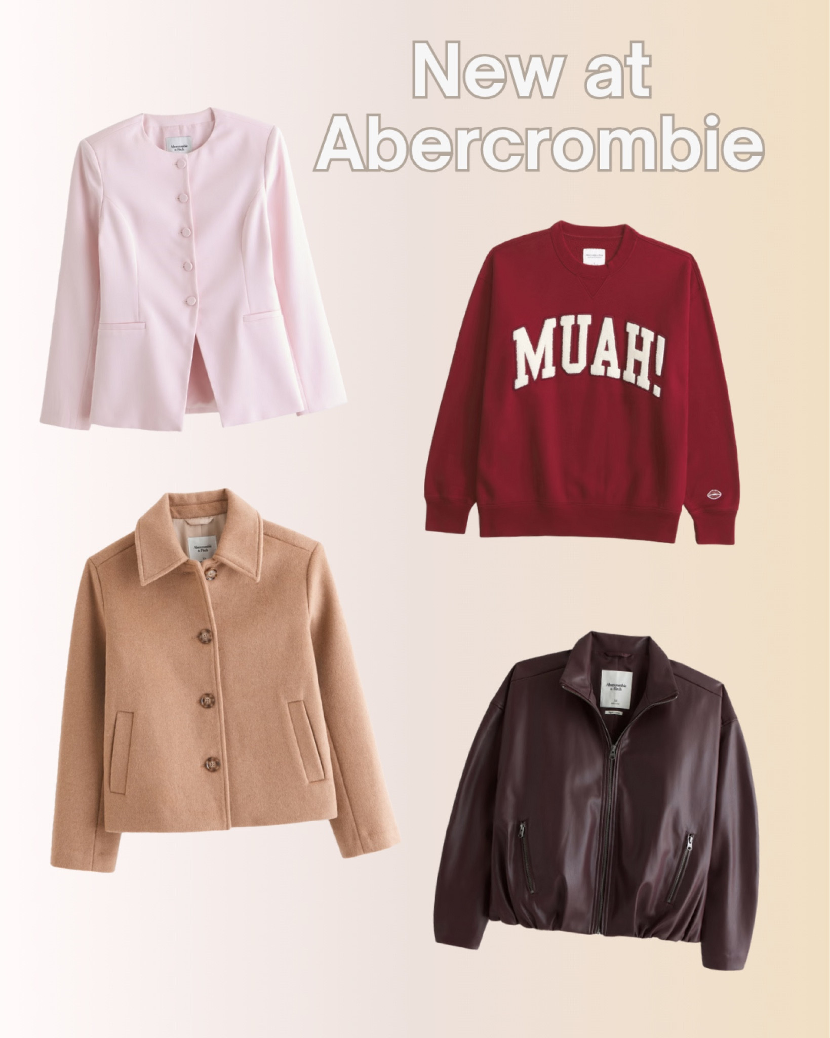 ✨ New at Abercrombie ✨ Obsessed with these chic jackets & cozy pieces! Which one is your fave? 👀🤍 Shop them now! #Abercrombie #WinterStyle #LTKfashion #LTKsale

#LTKWorkwear #LTKFindsUnder100