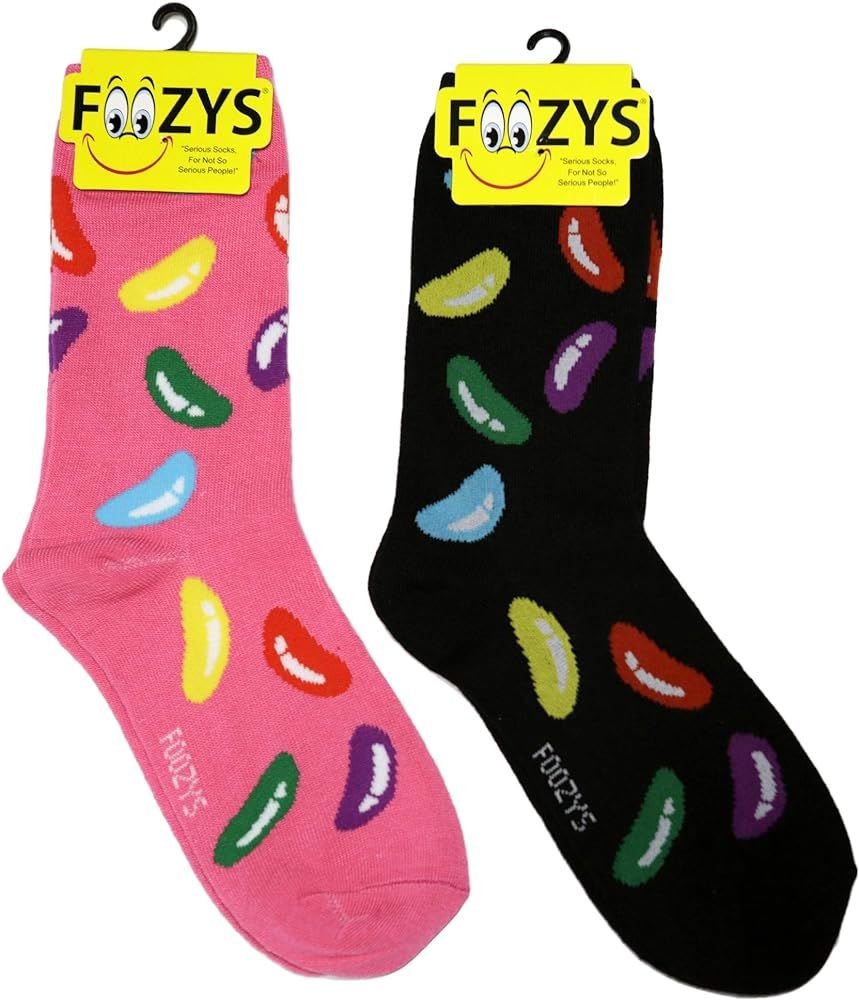 Women’s Crew Socks | Jelly Beans Sweet Treats Novelty Socks | 2 Pair | Amazon (US)
