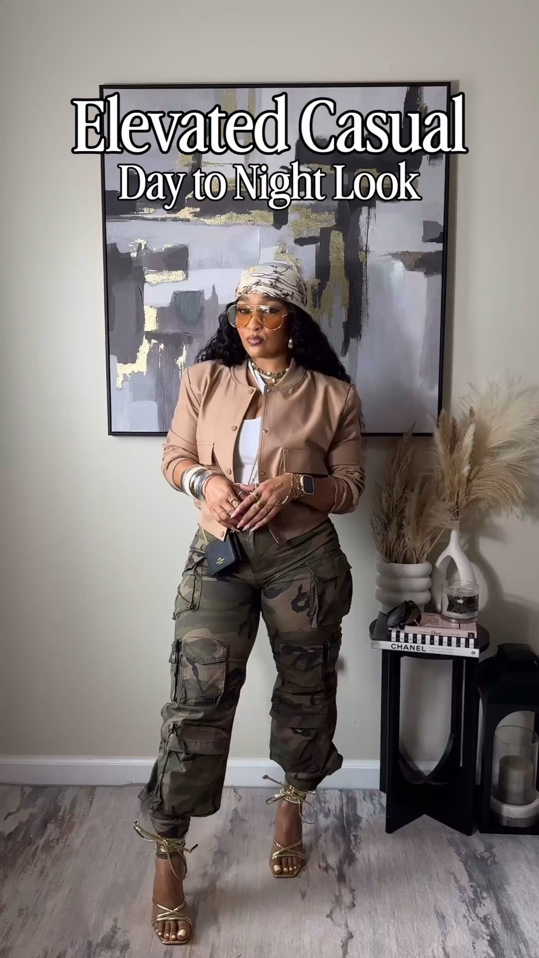 A day to night look featuring these amazing camo pants, a white top and a khaki jacket for those chilly spring nights. This look is great for food / wine festivals, and daytime dilly dallying. At night, simply throw on your heels and you’re ready for girls night out! 
Jacket: Small
Pants and Top: Medium 

#LTKSeasonal #LTKootd #LTKgrwm