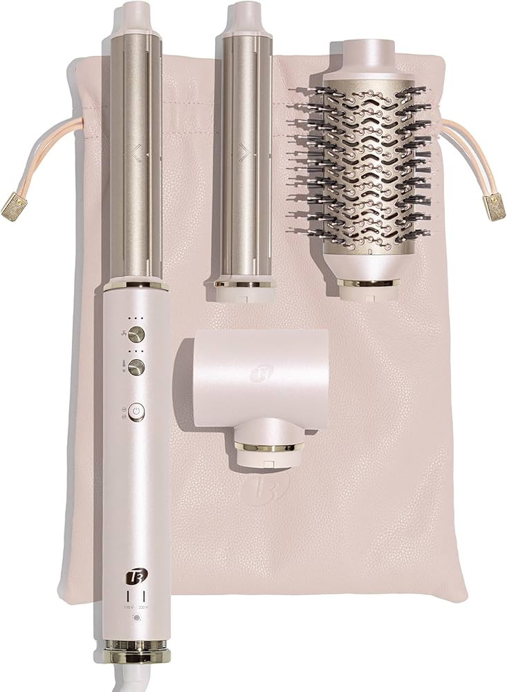 Aire 360 Ceramic Dual Voltage Air Styler Blowout Kit with Curling Attachments, Oval Brush & Dryin... | Amazon (US)
