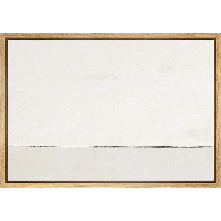 Contemporary Simple & Minimal Neutral Modern Artwork Wall Art Framed On Canvas Painting Print | Wayfair North America