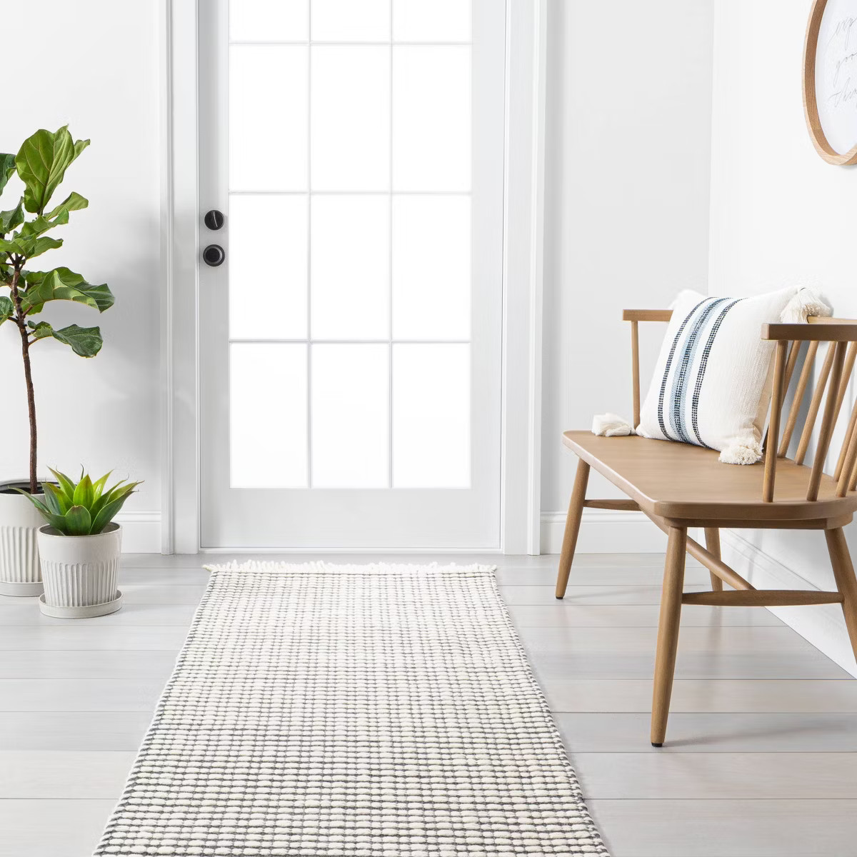 Shaker Wooden Dining Bench with Curved Back - Hearth & Hand™ with Magnolia | Target