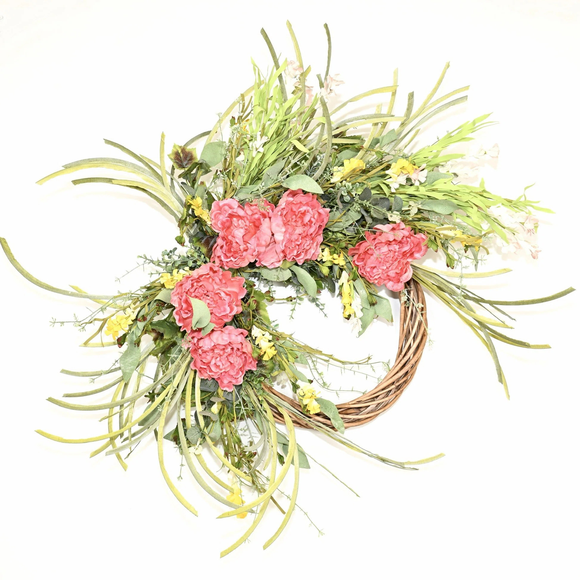 28'' Spring Summer Peony Wreath for Front Door | Wayfair North America