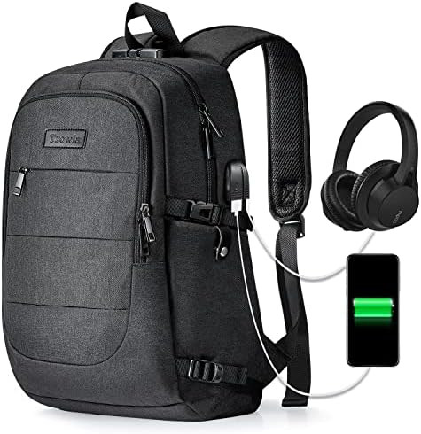 Tzowla Travel Laptop Backpack Water Resistant Anti-Theft Bag with USB Charging Port and Lock 15.6... | Amazon (US)