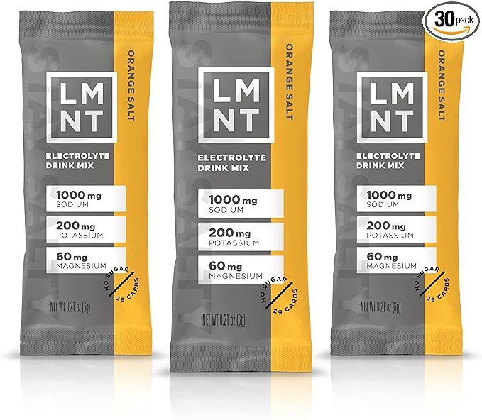 LMNT Zero-Sugar Electrolytes - Orange Salt - Hydration Powder Packets | No Artificial Ingredients... | Amazon (US)