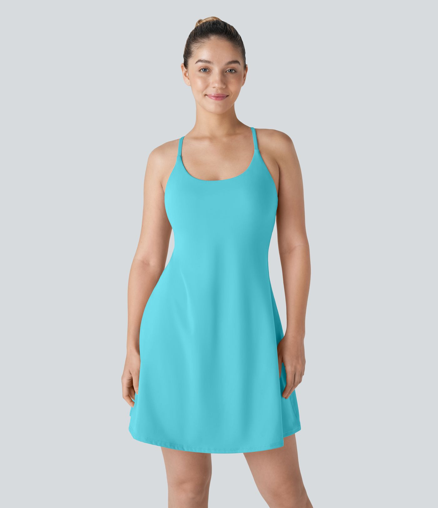 Women’s SoftlyZero™ Plush Backless Active Dress-Longer Length-Easy Peezy Edition - Halara | HALARA