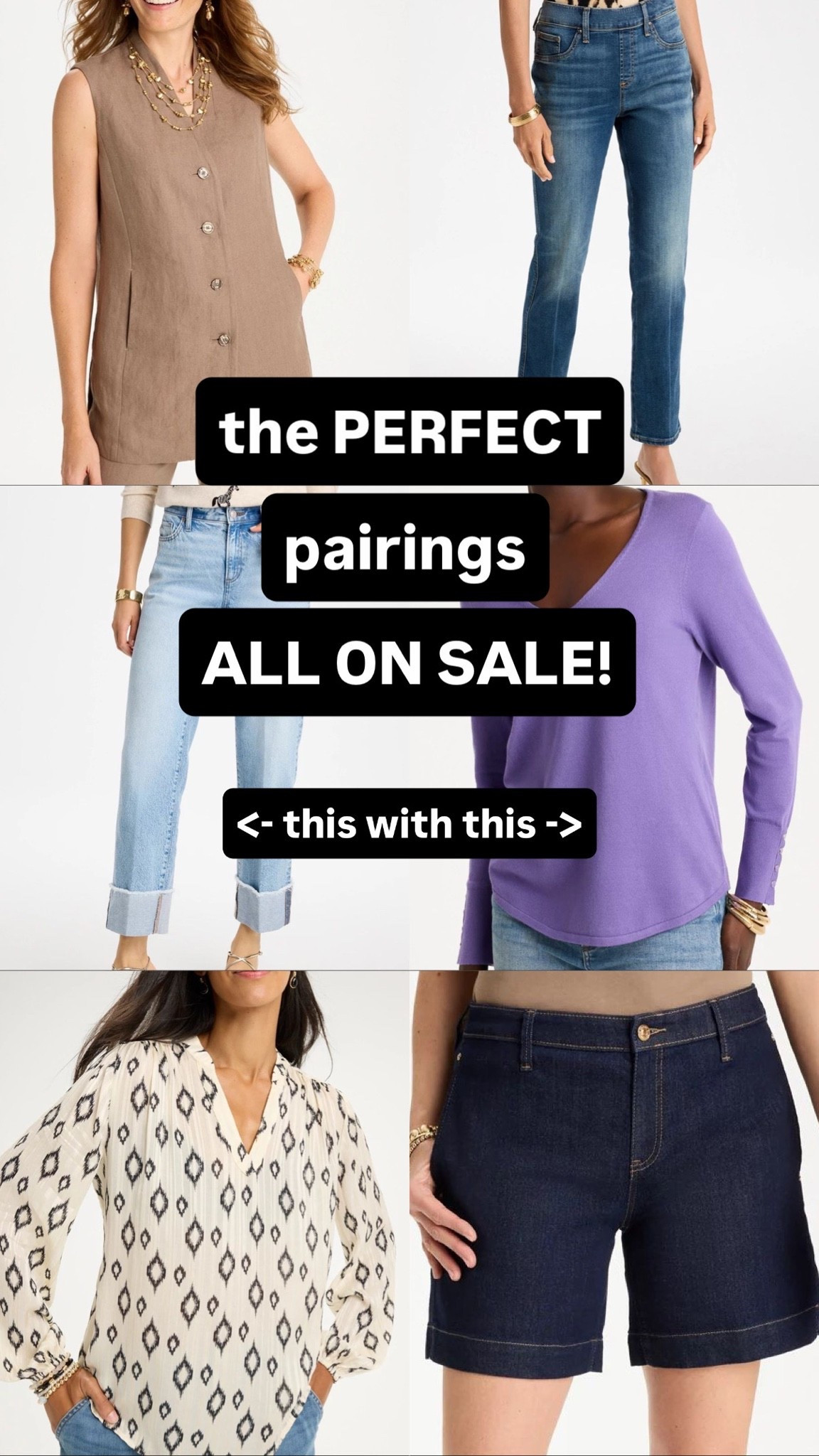 THIS with THIS….. CHIC pairings ALL ON SALE!

#LTKOver40 #LTKSaleAlert #LTKootd