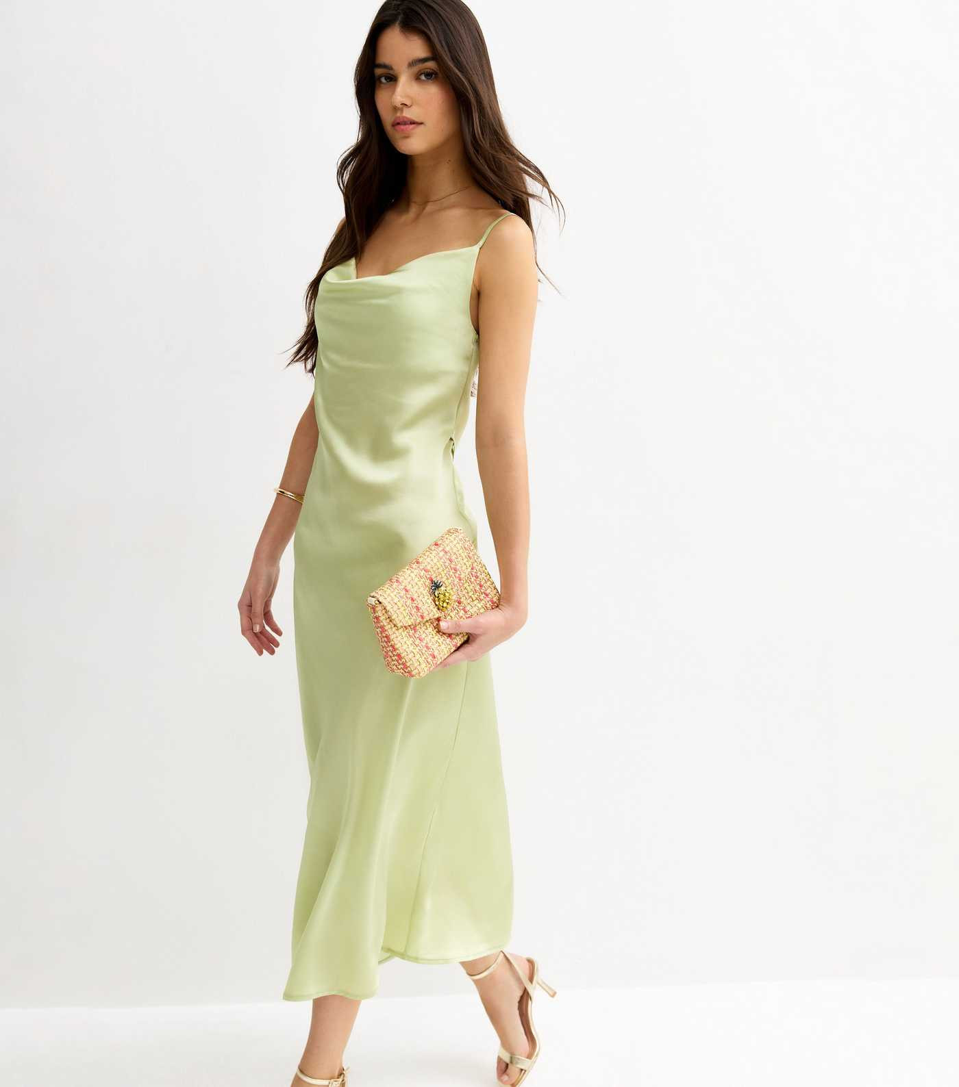 Light Green Satin Slip Dress | New Look | New Look (UK)
