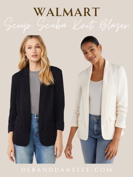 The Scoop Scuba Knit Blazer is back at Walmart, but I don’t expect it will be around long before it sells out again! 

#LTKworkwear #LTKmidsize #LTKstyletip