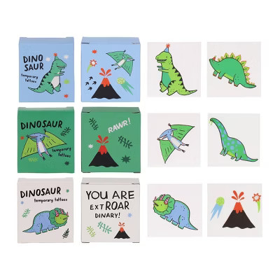 6ct Dino Party Tattoo Boxes Party Favors - Spritz™ | Target