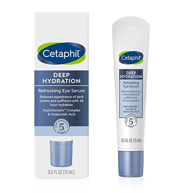 CETAPHIL Deep Hydration Refreshing Eye Serum, 0.5 fl oz, 48Hr Hydrating Under Eye Cream to Reduce... | Amazon (US)