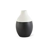 K&K Interiors Black and White 15.5 Inch Stoneware Vase | Amazon (US)
