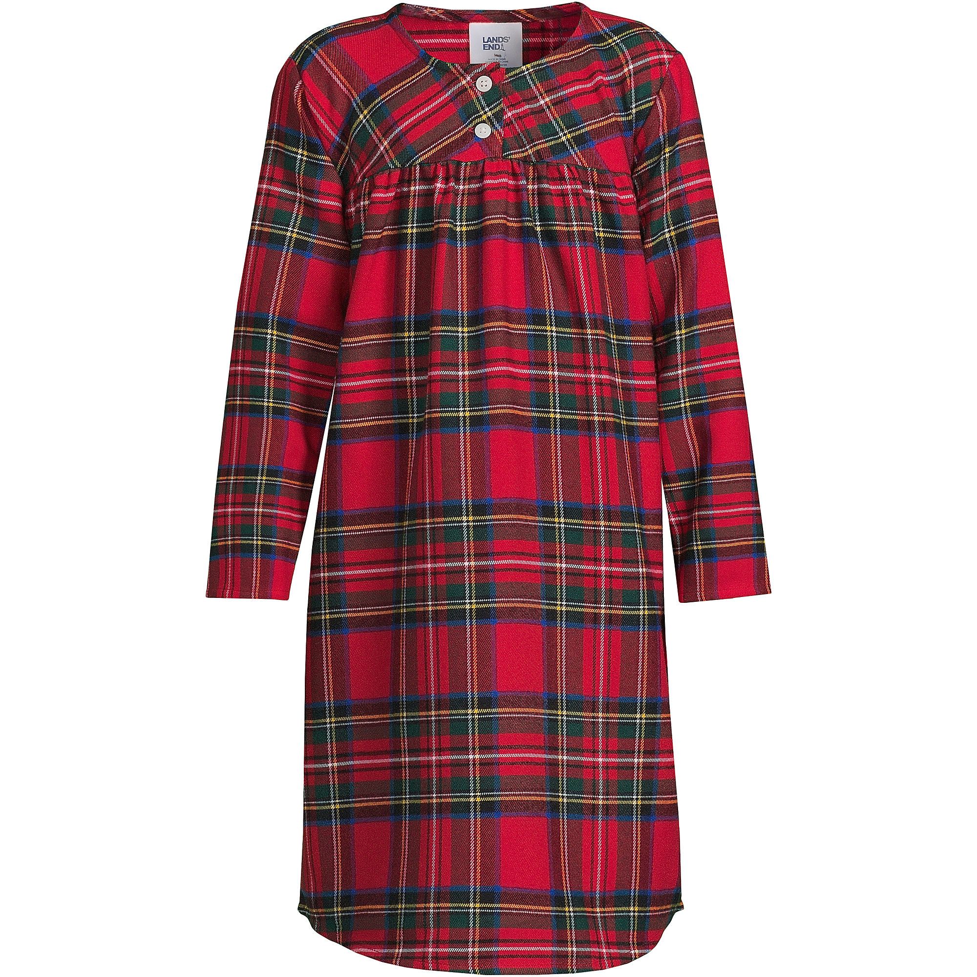 Girls Flannel Nightgown | Lands' End (US)