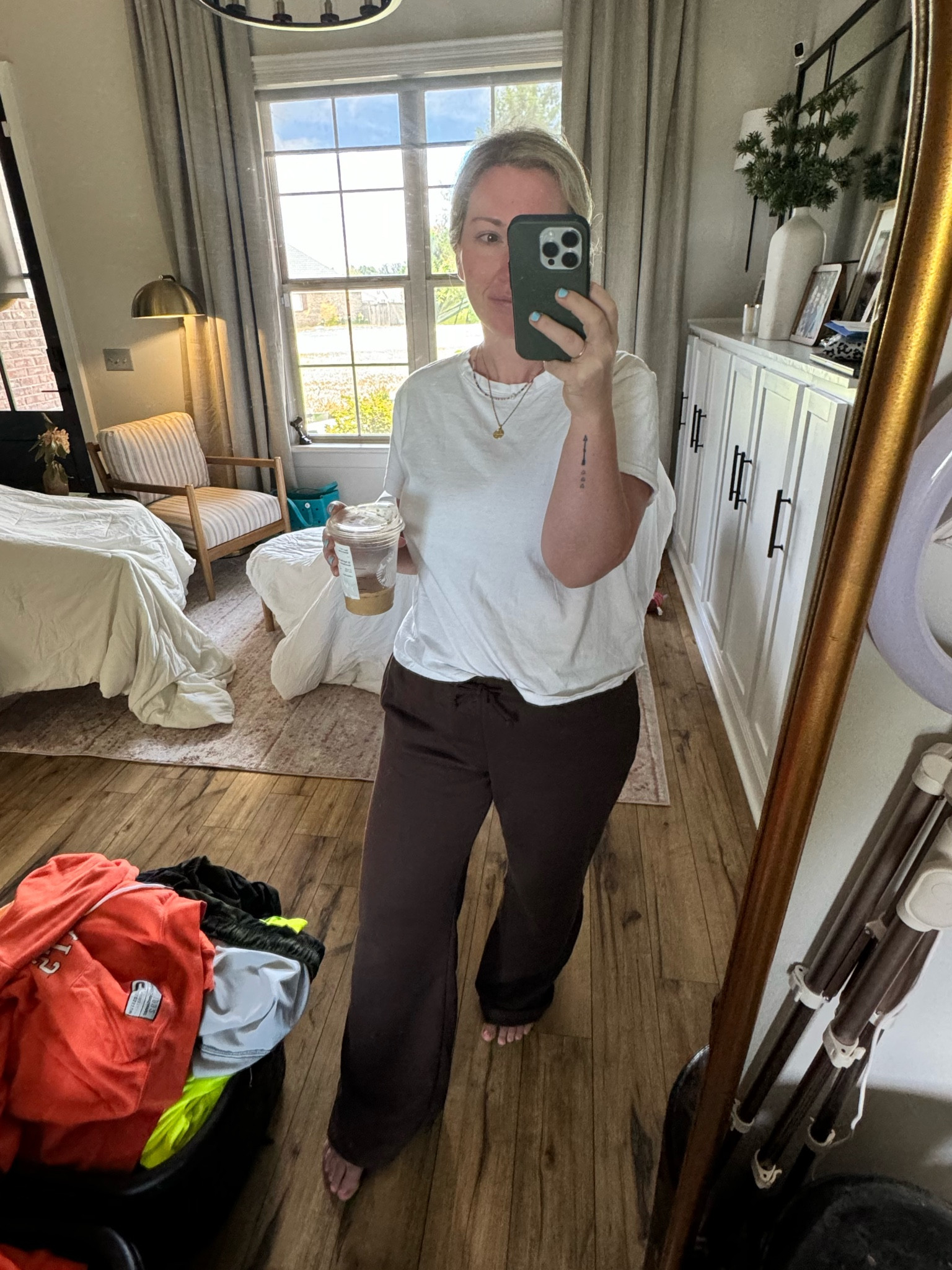 Entire outfit for UNDER $25 🙌🏻
Easy, transition to fall, athleisure and elevated! Oh and super comfortable! 
Im 5-3”
Medium in top and bottomm

#LTKU #LTKBacktoSchool #LTKMidsize