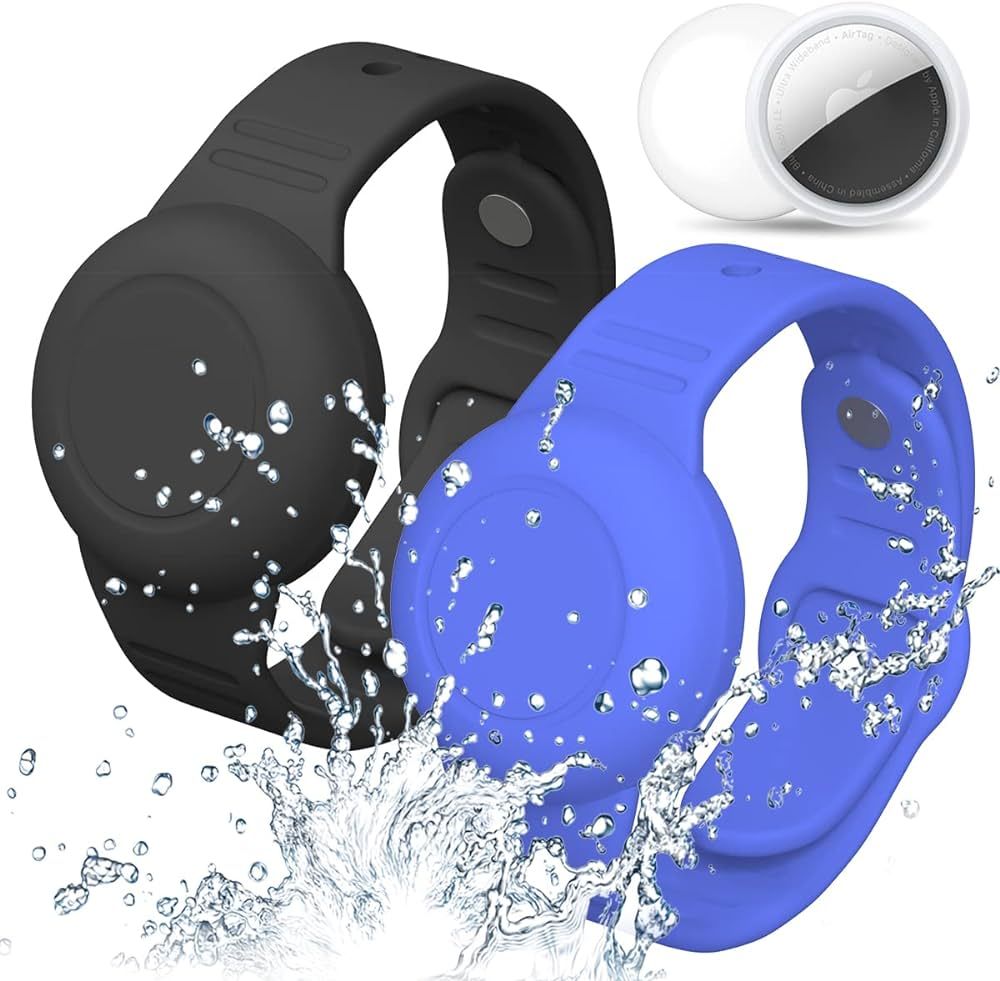 Waterproof AirTag Bracelet for Kids, Wristband for Apple Air Tag Hidden Silicon Holder for Toddle... | Amazon (US)
