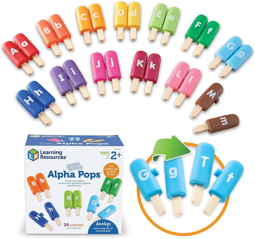 Learning Resources Smart Snacks Alpha Pops - Toddler Educational Alphabet Toys, ABC Puzzles, Ice ... | Amazon (US)