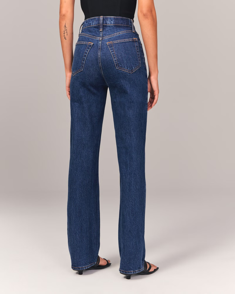 Ultra High Rise 90s Straight Jean | Abercrombie & Fitch (US)