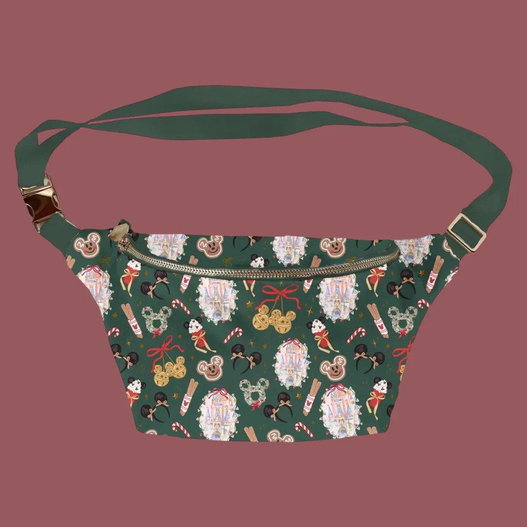 Very Merry Large Fanny Pack; Fanny Pack; Disney Fanny Pack; ;  Disney Fanny Pack; Jolly season Fa... | Etsy (US)