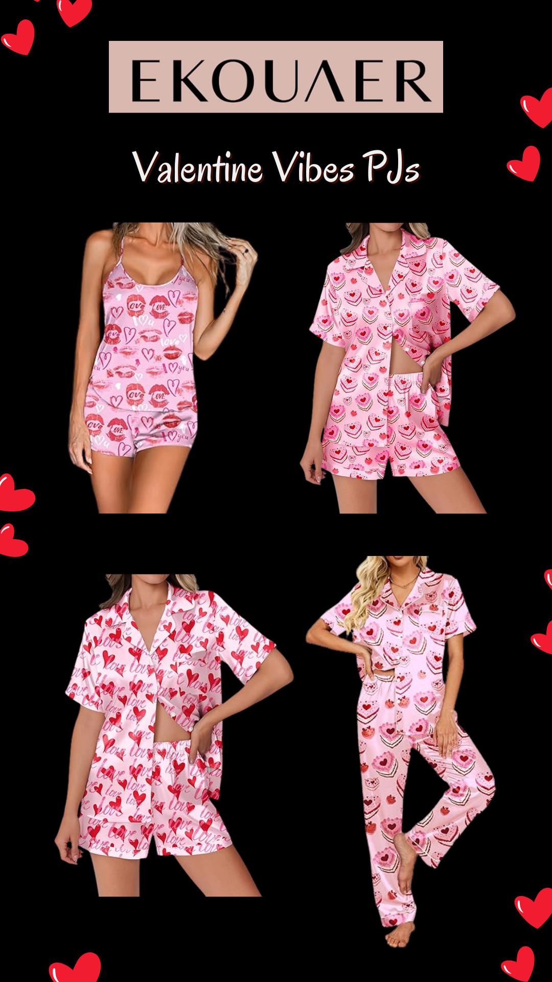 Valentine vibes, but make it cozy 💘
Obsessed with these heart-print PJs from Ekouaer—perfect for lounging, sleepovers, or a cozy night in. Cute, comfy, and totally love-approved. ✨

#LTKunder50 #LTKstyletip #LTKfinds #ValentinePJs #HeartPrintPJs #CozyVibes #SleepwearStyle #LoungewearLove #Ekouaer 

 #LTKValentine #LTKU