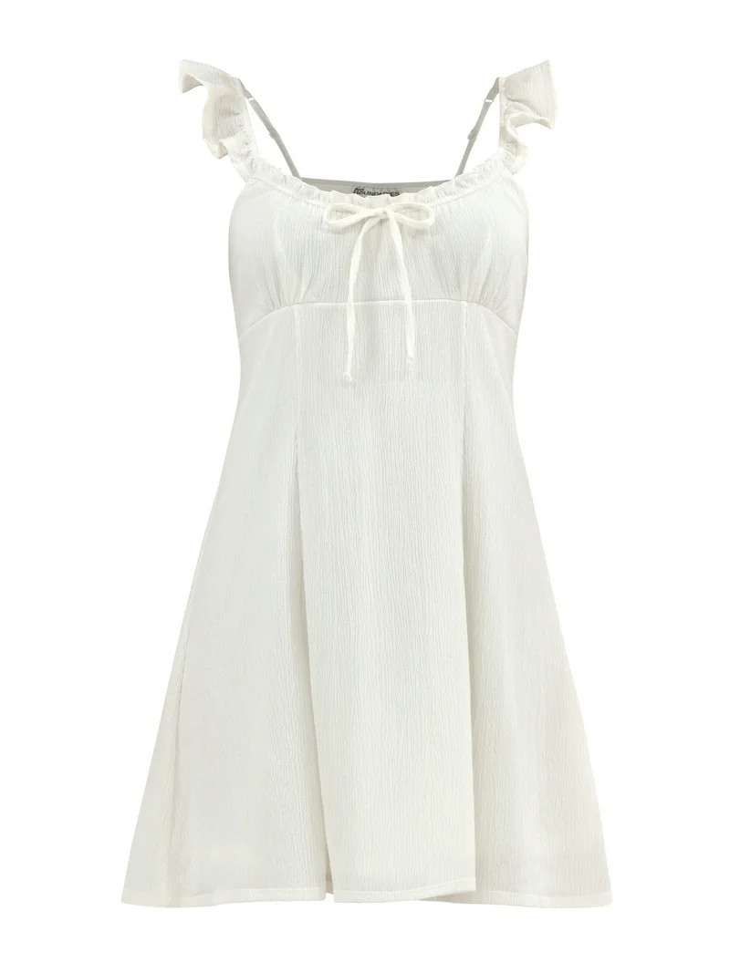 No Boundaries Mini Dress with Flutter Straps, Women's | Walmart (US)
