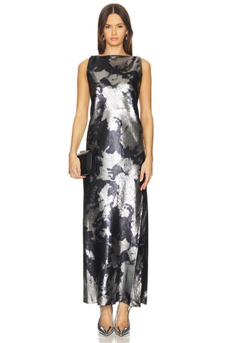 Margaret Metallic Dress | Revolve Clothing (Global)
