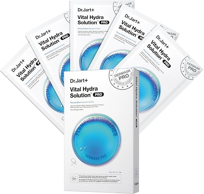 Dr.Jart+ Dermask Vital Hydra Solution Glow Face Mask with Hyaluronic Acid | Sheet Mask | Korean S... | Amazon (CA)
