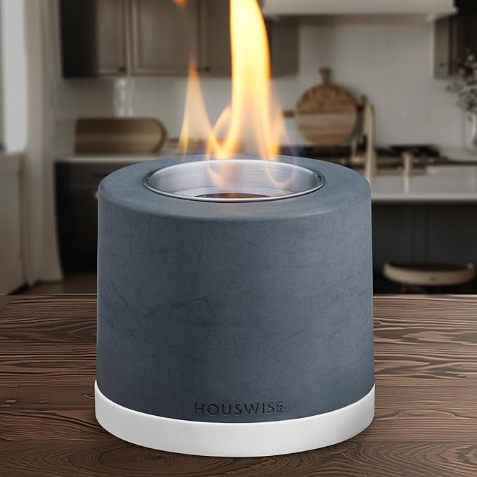 Tabletop Fire Pit Smores Maker Kit - Concrete Outdoor & Indoor Fire Pit Tabletop, Table Top Firep... | Amazon (US)