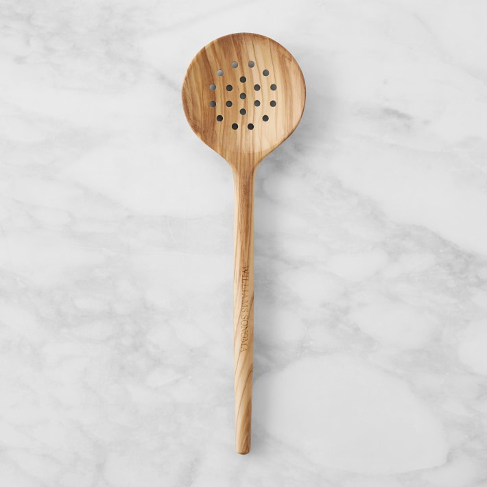Williams Sonoma Sustainable Olivewood Straining Spoon | Williams-Sonoma