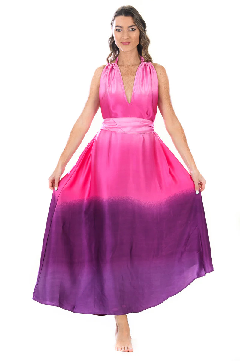 Elizabeth Dress / Hot Pink Ombre | Walker&Wade