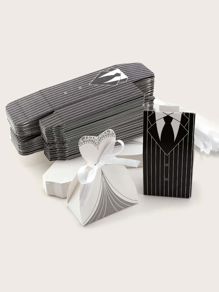 20pcs DIY Wedding Party Candy Box | SHEIN