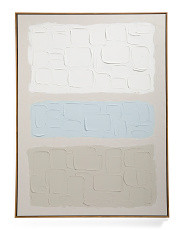 30x40 Sand Sea Blocked Field In Walnut Frame Wall Art | Marshalls