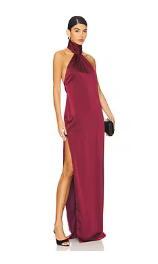 Katie May Sidrit Gown in Bordeaux from Revolve.com | Revolve Clothing (Global)