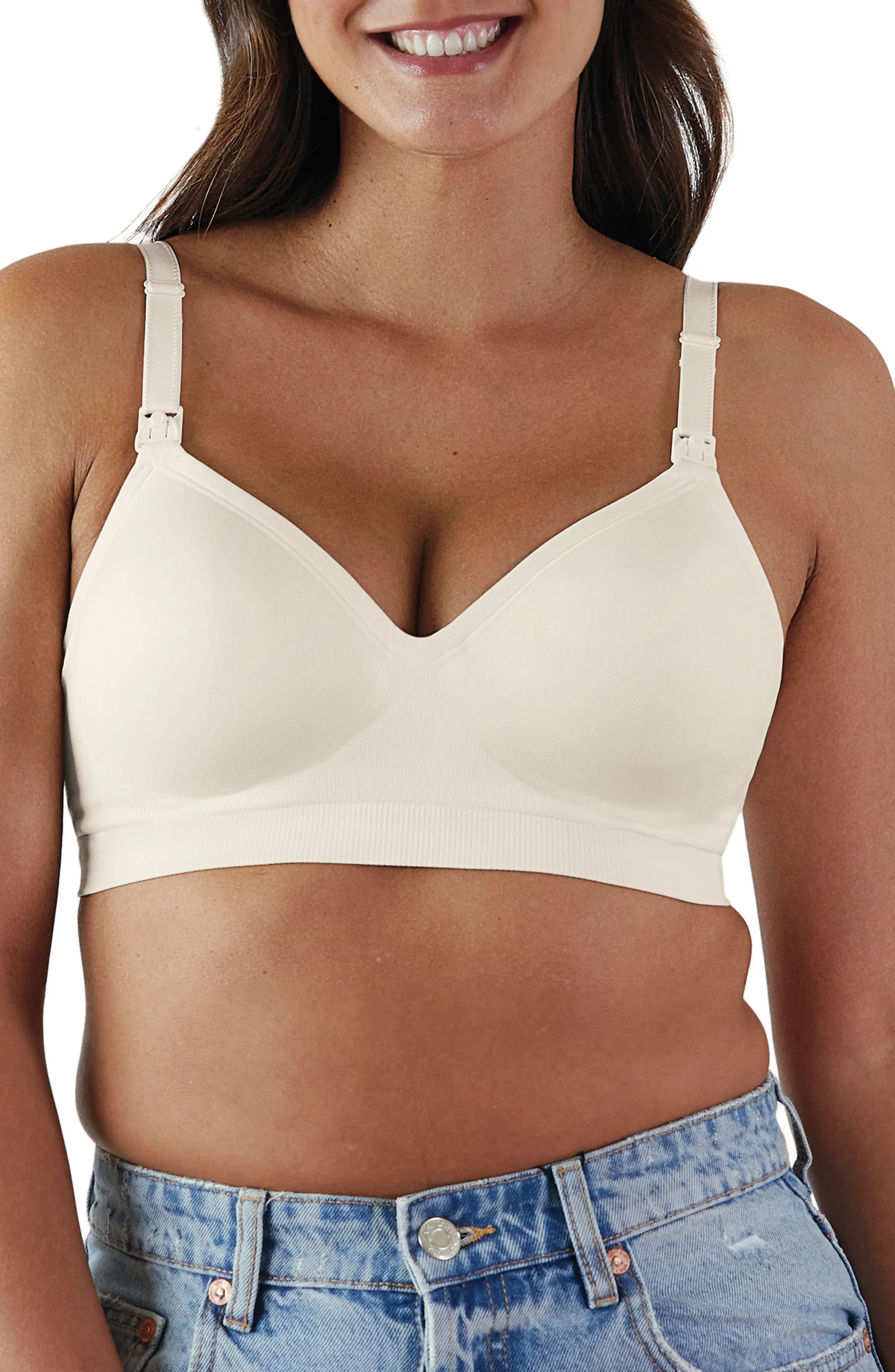 Bravado Designs Plunge Wireless Maternity/Nursing Bra in Antique White at Nordstrom, Size Medium | Nordstrom