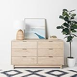 Signature Design by Ashley Oliah Modern Six Drawer Dresser, Natural Brown | Amazon (US)
