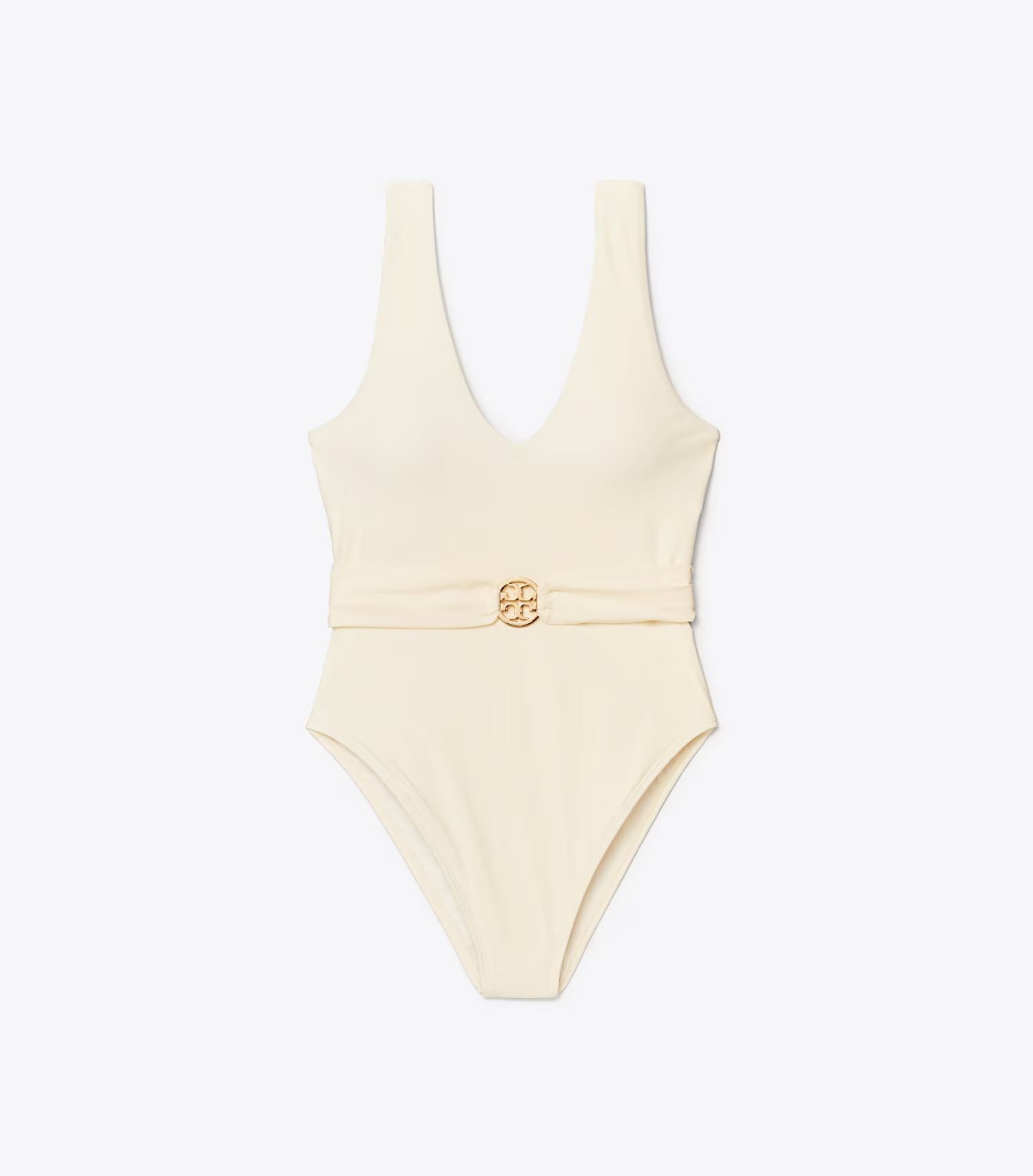 Miller Plunge One-Piece Swimsuit: Women's Designer One Pieces | Tory Burch | Tory Burch (US)