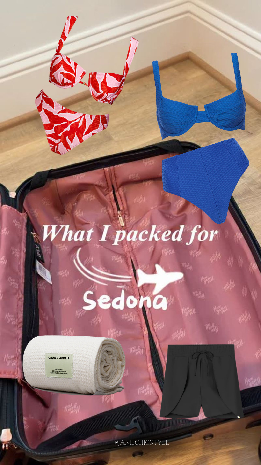 Here's everything I brought to Sedona!

bikini - vetchy swimsuit - spanx shorts - vici shorts - vici mini dress - towel - summersalt shorts 

 #LTKootd #LTKOver40 #LTKSwim