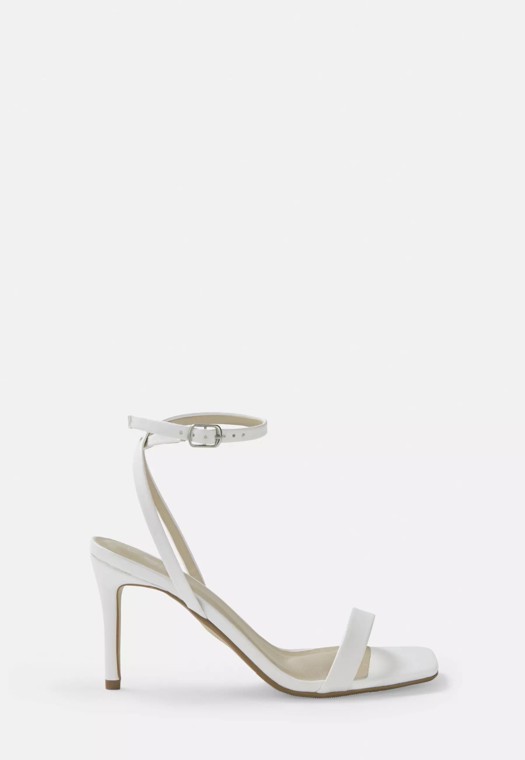 White Barely There Low Heels | Missguided (US & CA)