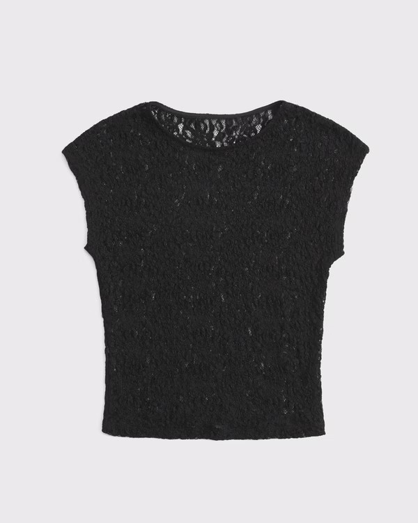 Women's Lace Shell Top | Women's Tops | Abercrombie.com | Abercrombie & Fitch (US)